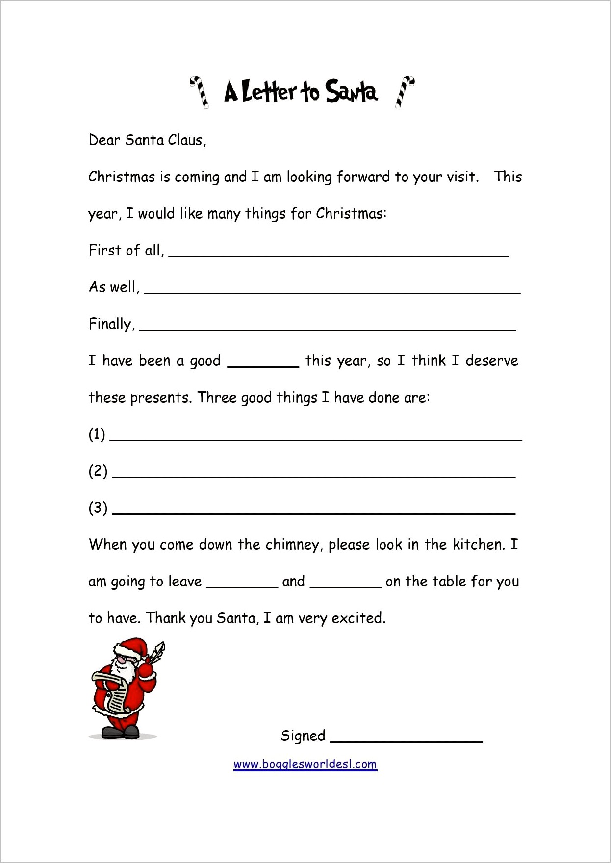 Free Christmas Letter Template For Mac