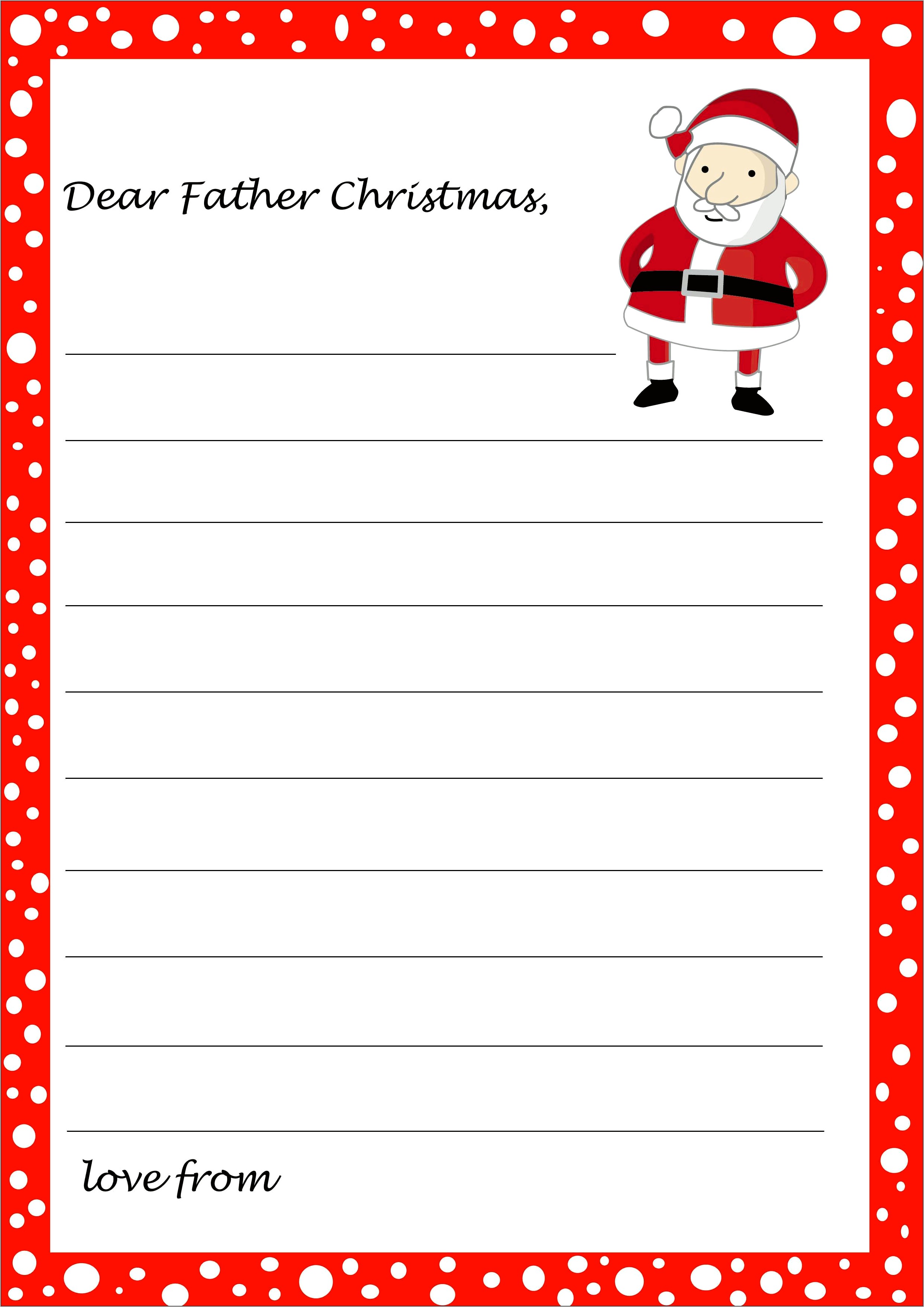 Free Christmas Letter Templates To Print