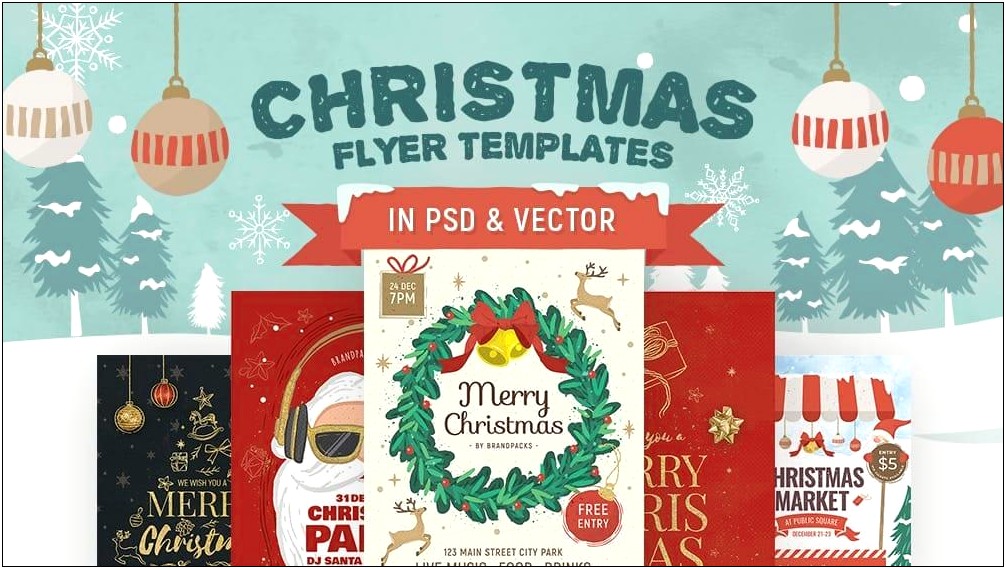 Free Christmas Poster Templates For Word