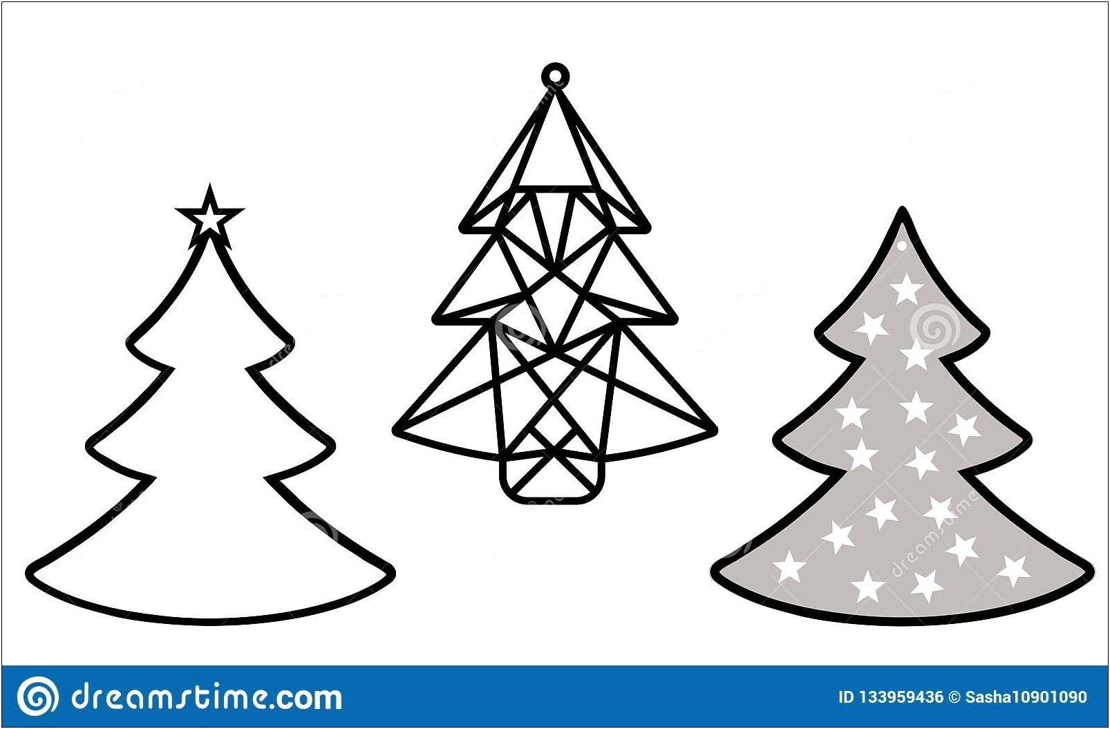 Free Christmas Tree Cut Out Template