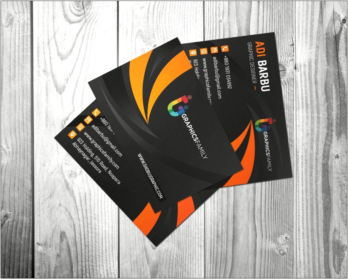 Free Color Street Business Card Template