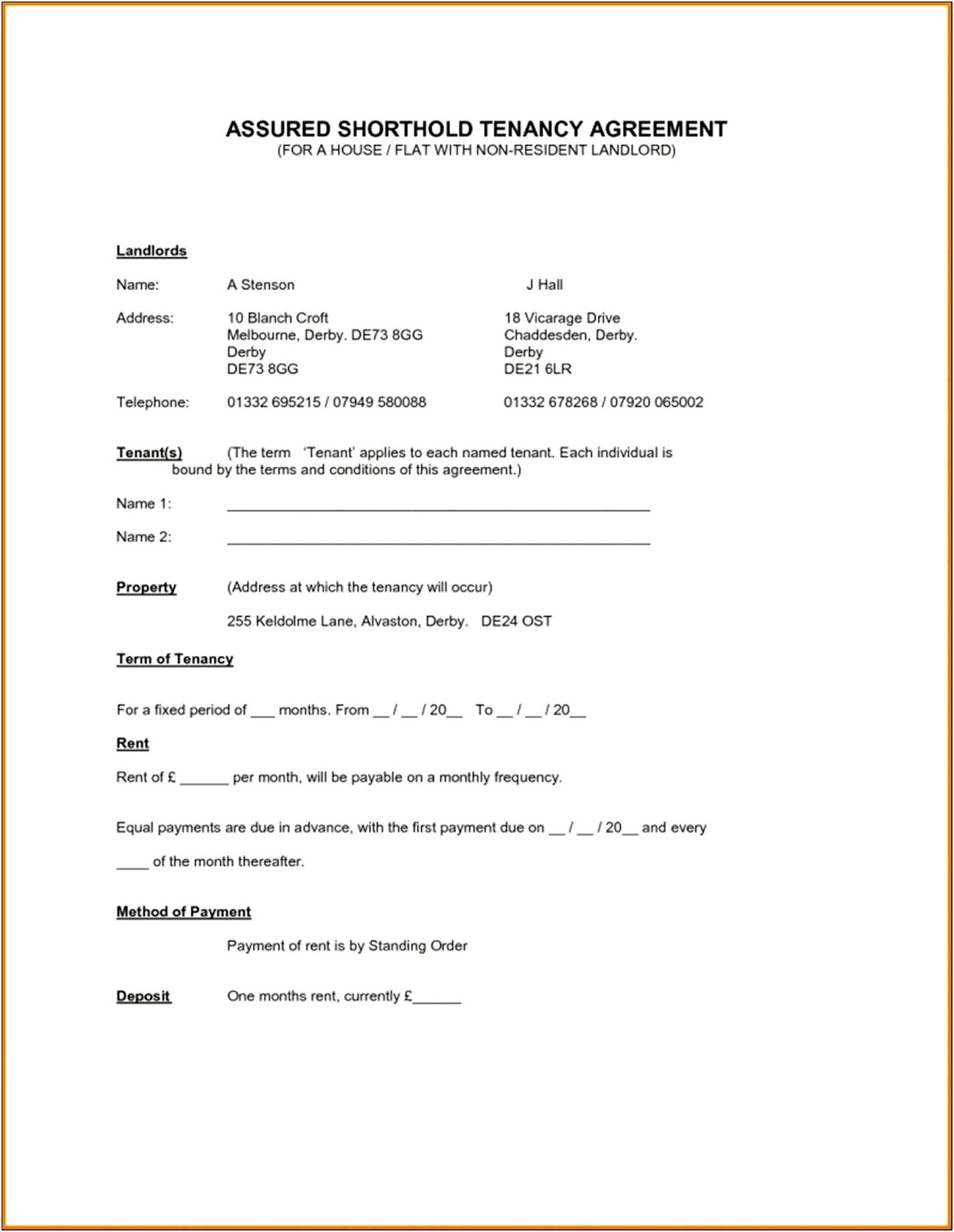 Free Commercial Lease Agreement Template Victoria