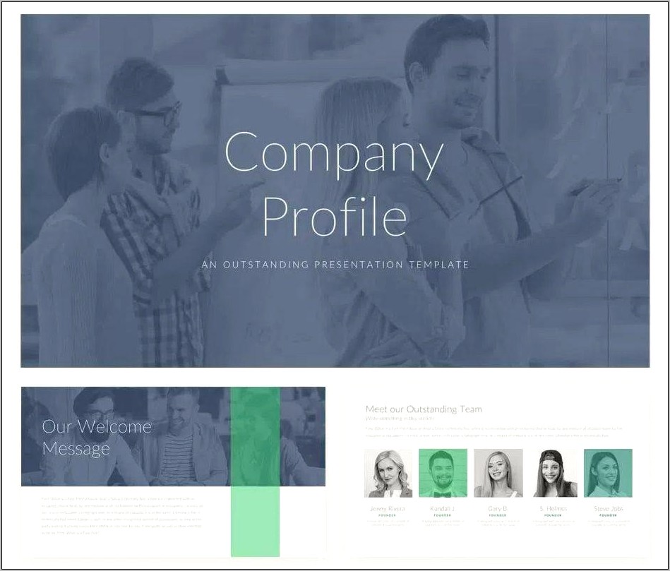 Free Company Profile Powerpoint Presentation Template