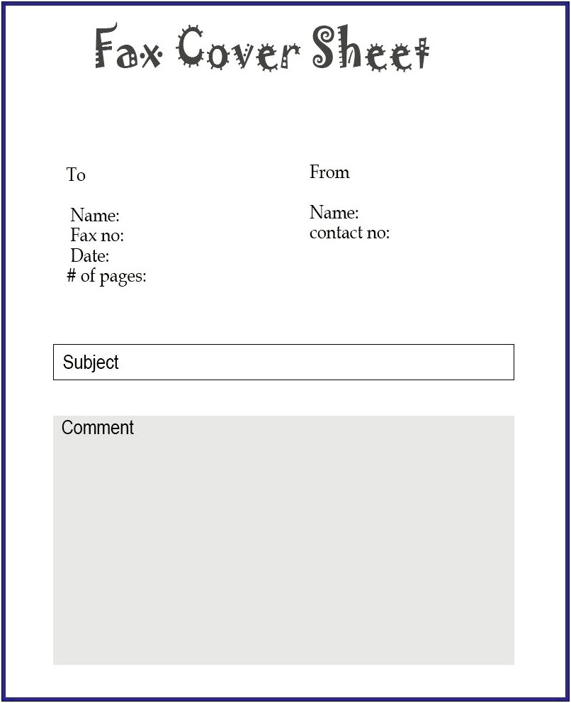 Free Confidential Fax Cover Sheet Template