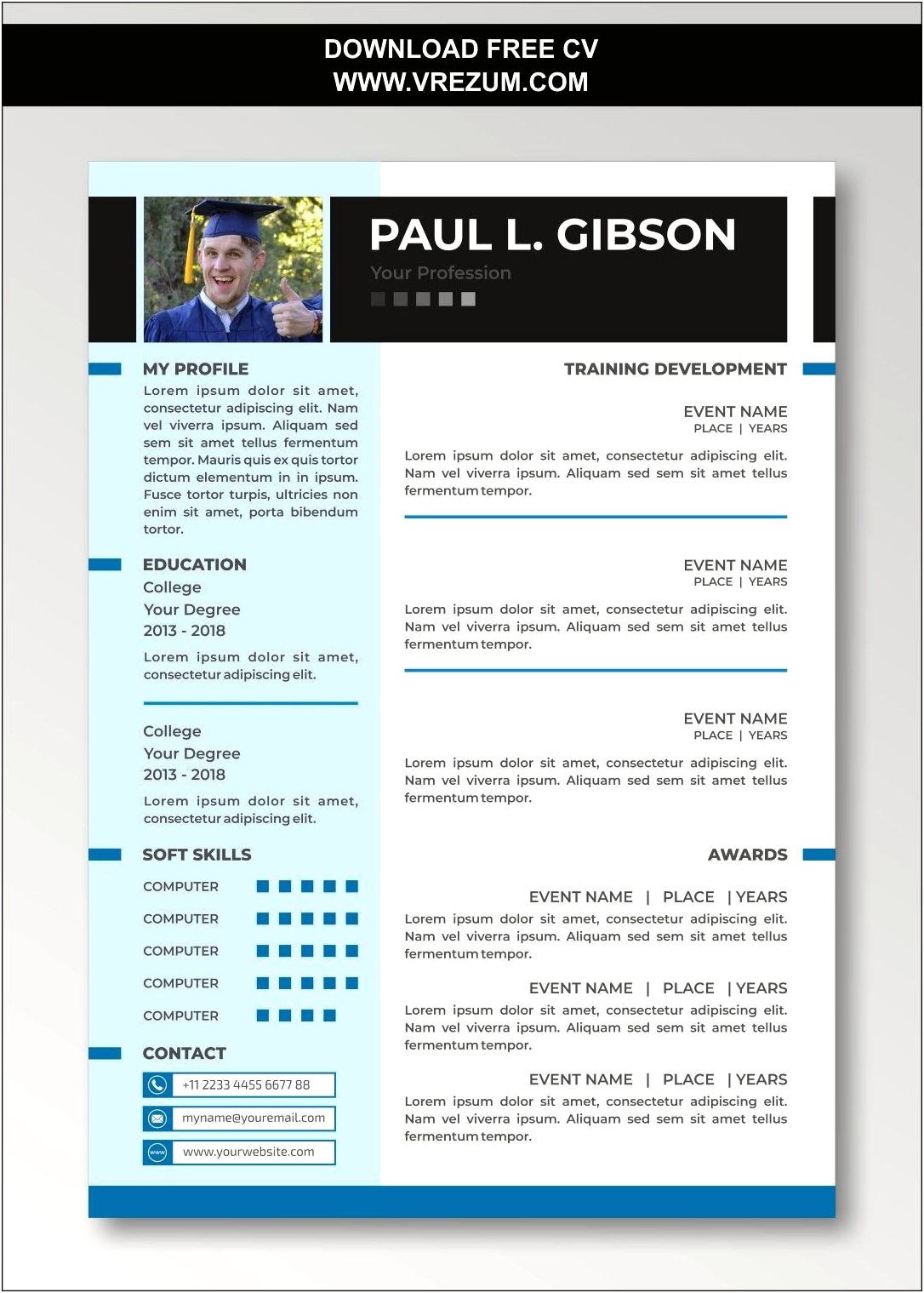 Free Cv Template Download For Students