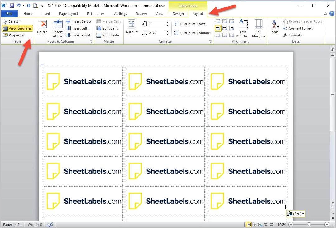 Free Download Label Templates Microsoft Word