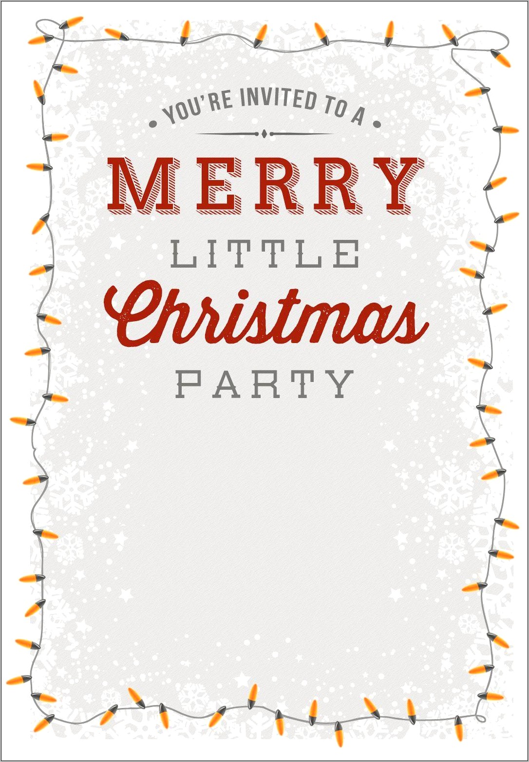 Free Downloadable Holiday Party Invitation Templates
