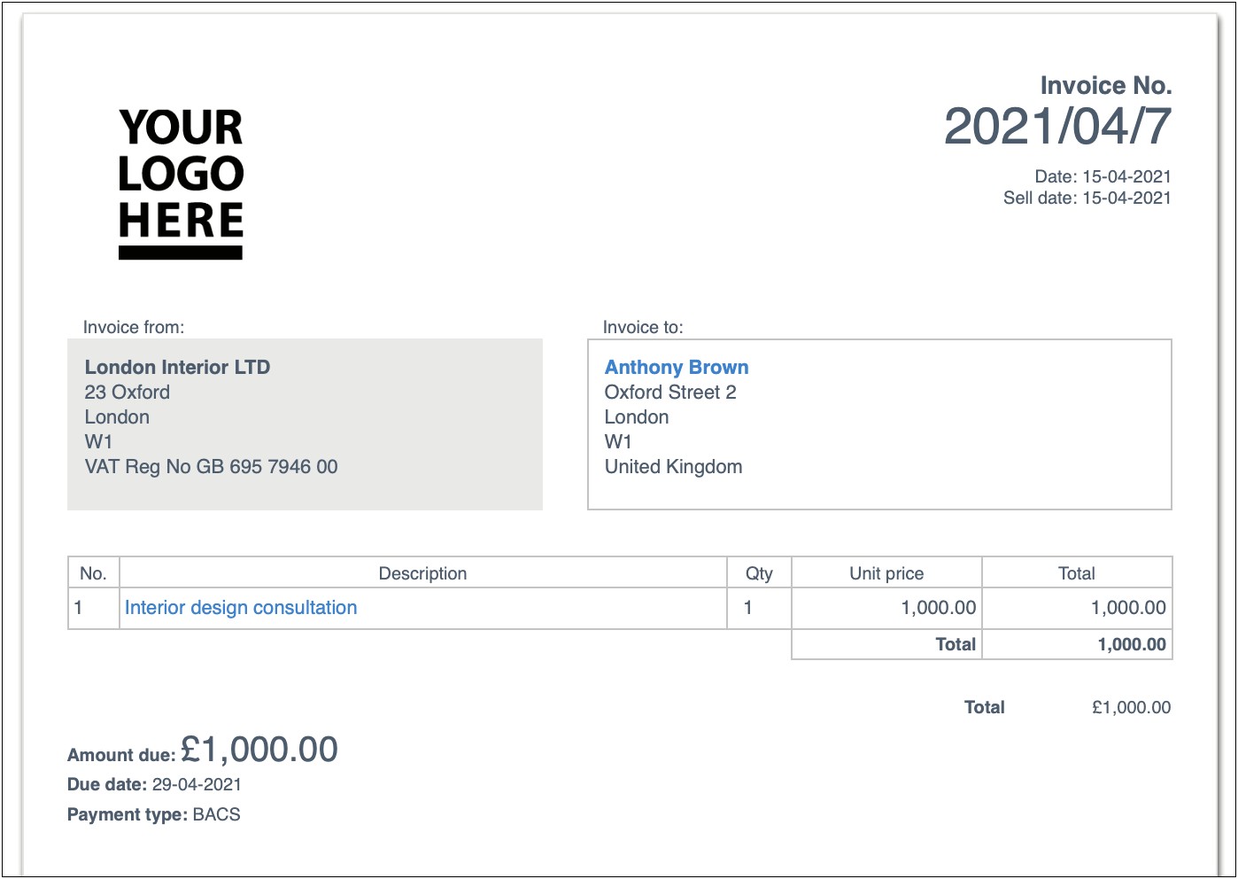 Free Downloadable Pdf Template For Invoicing