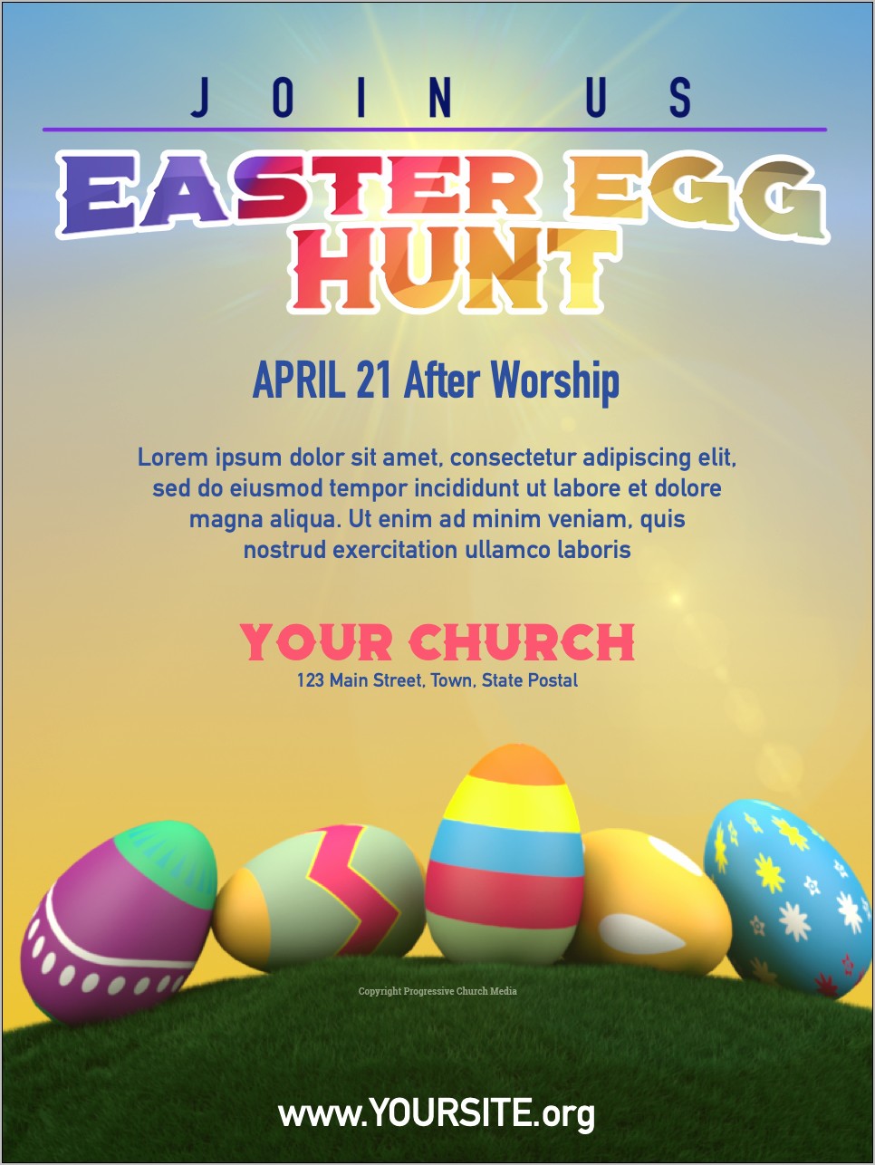 Free Easter Egg Hunt Flyer Template
