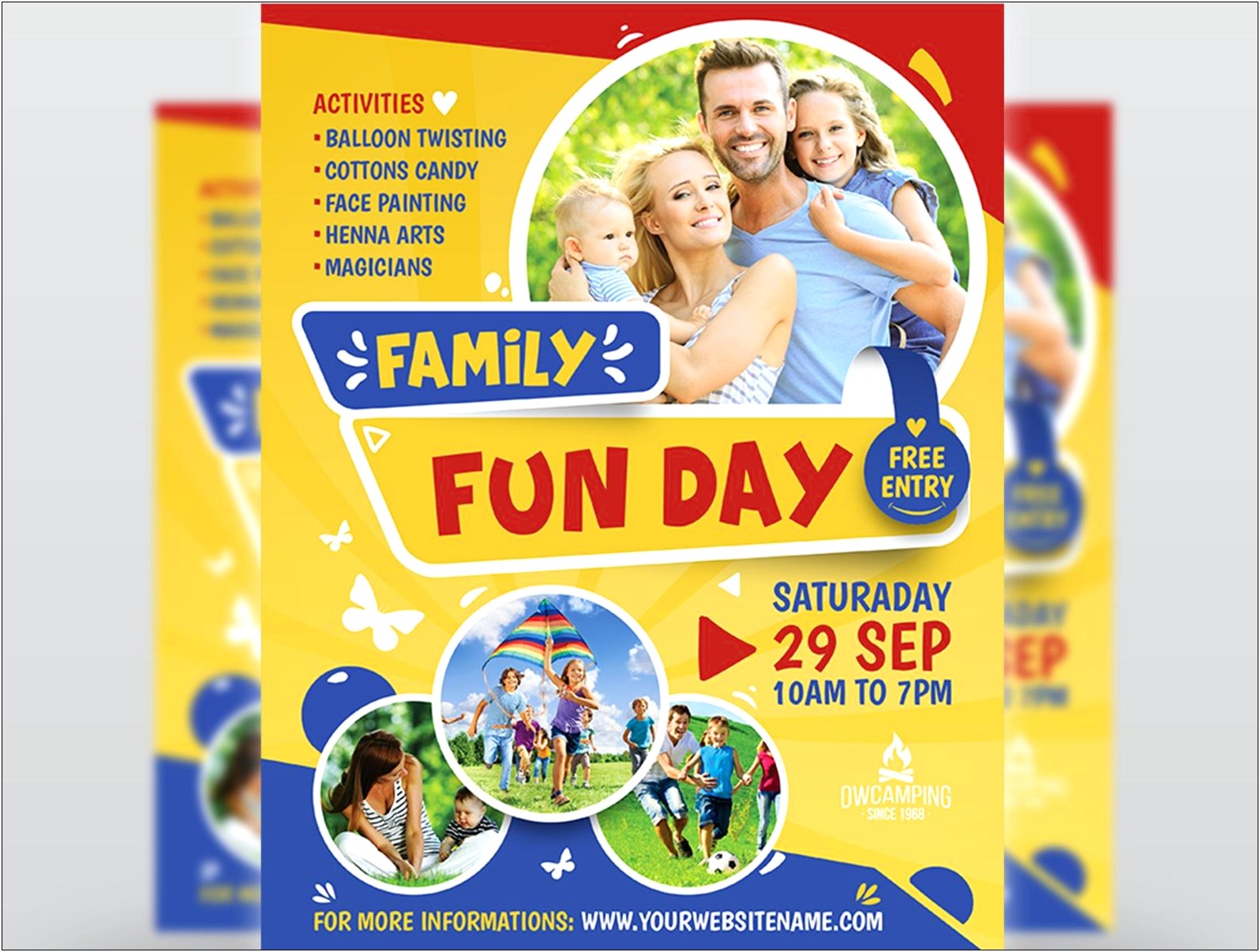 Free Family Fun Day Flyer Template