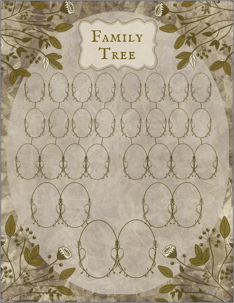 Free Family Tree Template For Kids