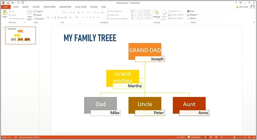 Free Family Tree Template For Powerpoint