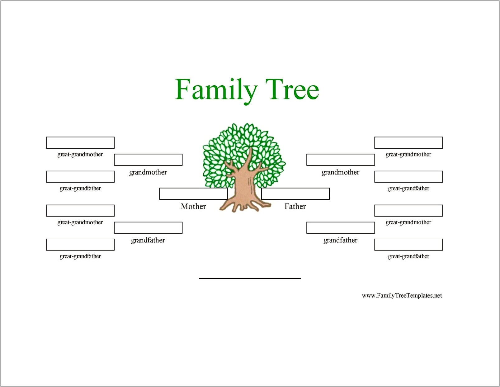 Free Family Tree Template Word 2010