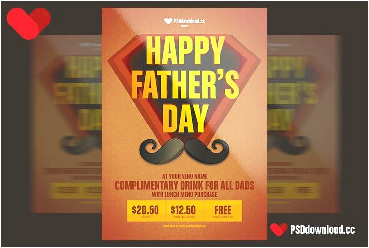 Free Father's Day Flyer Template