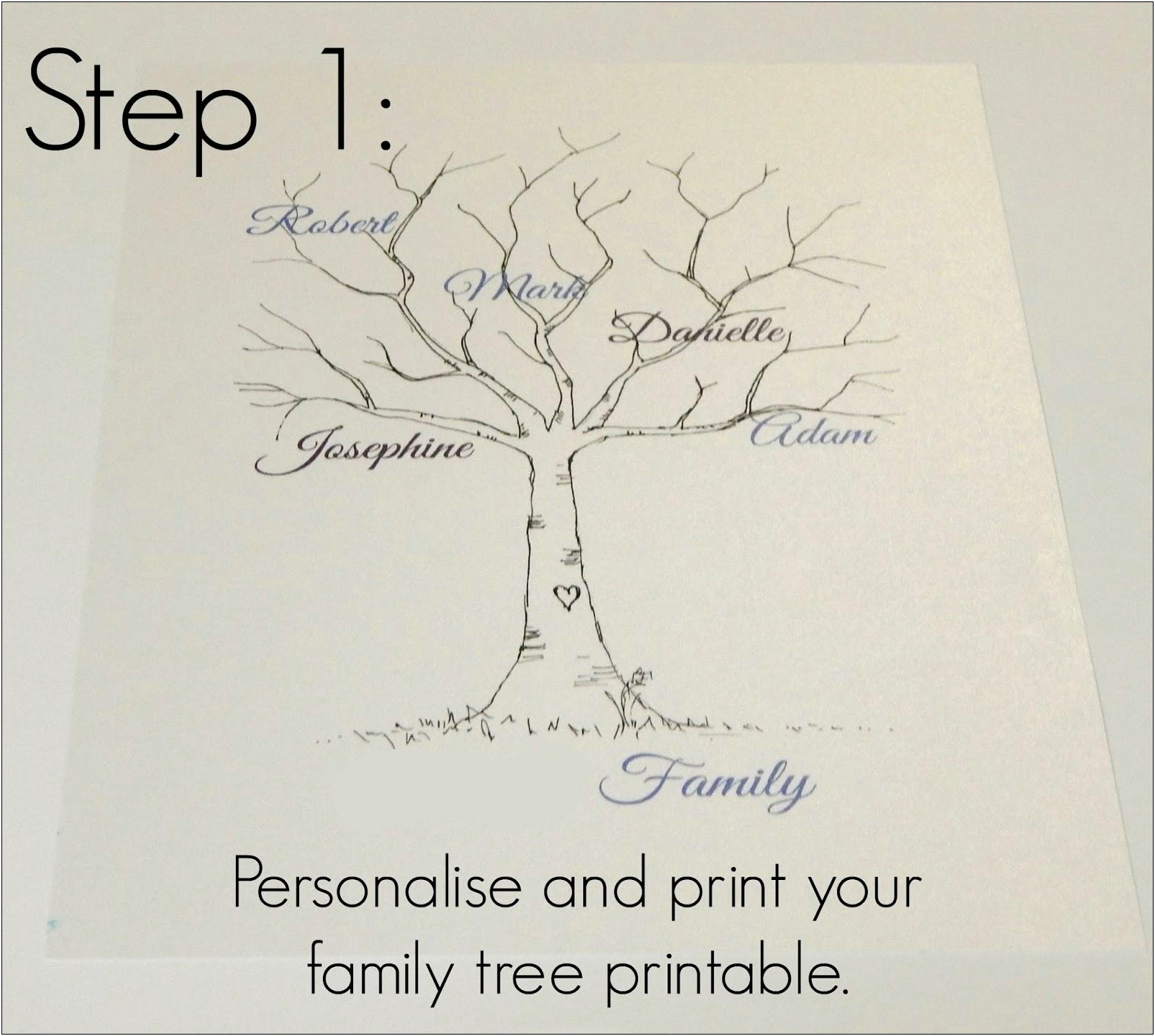 Free Fingerprint Tree Template To Download