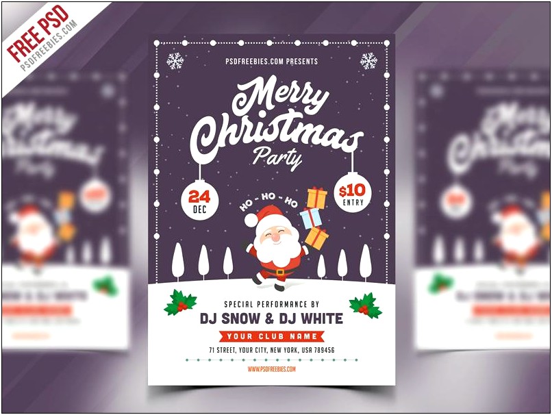 Free Flyer Templates For Christmas Party