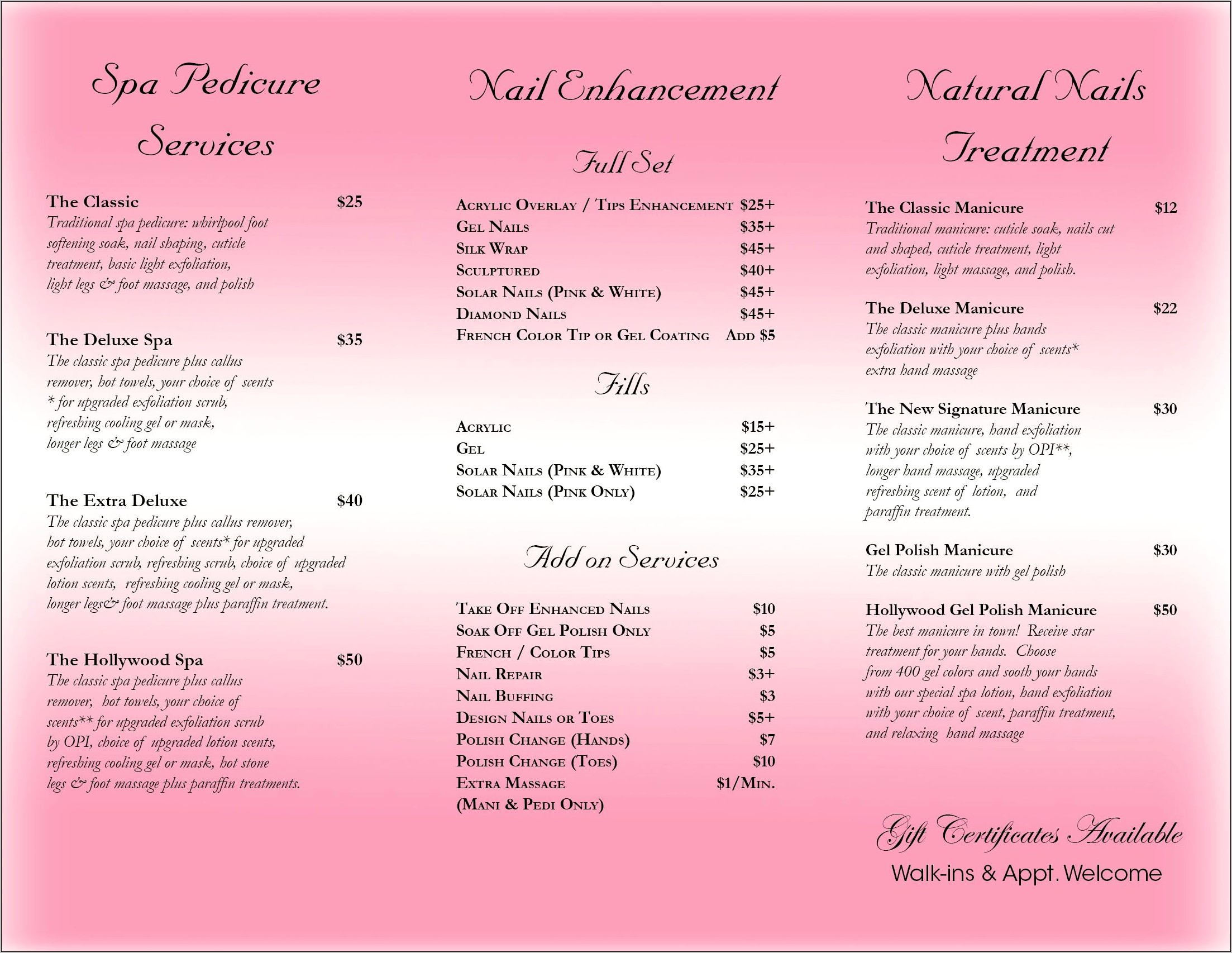 Free Flyer Templates For Nail Salon