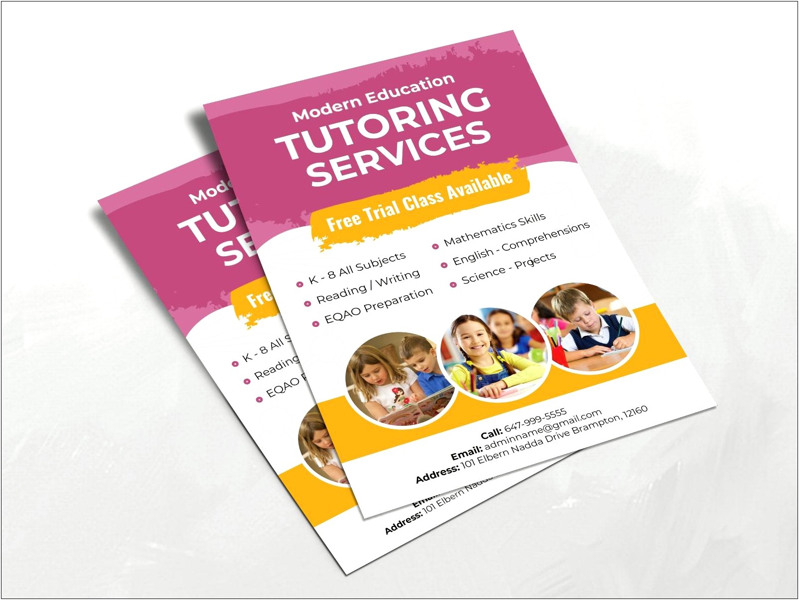 Free Flyer Templates For Tutoring Services