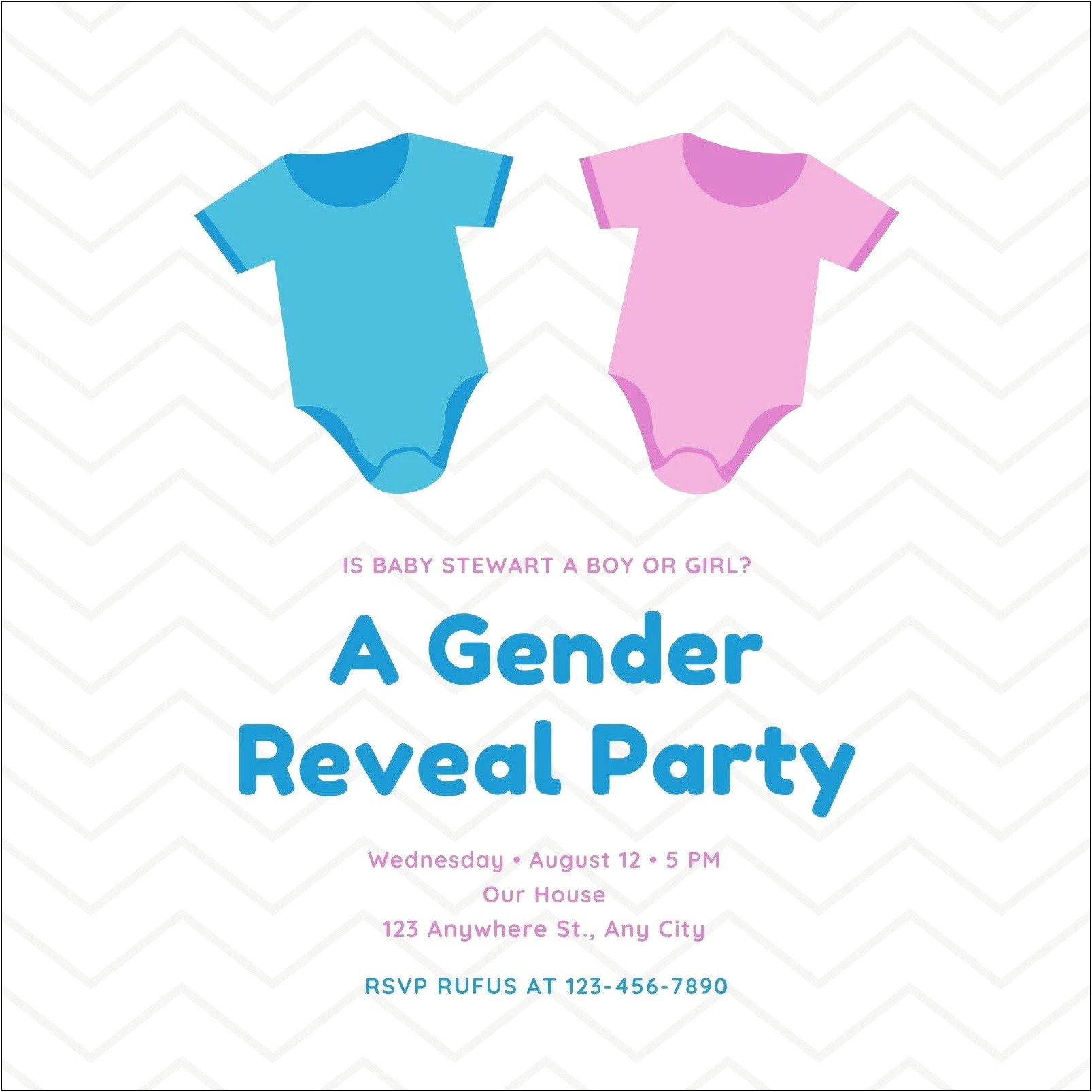 Free Gender Reveal Invitation Template Download