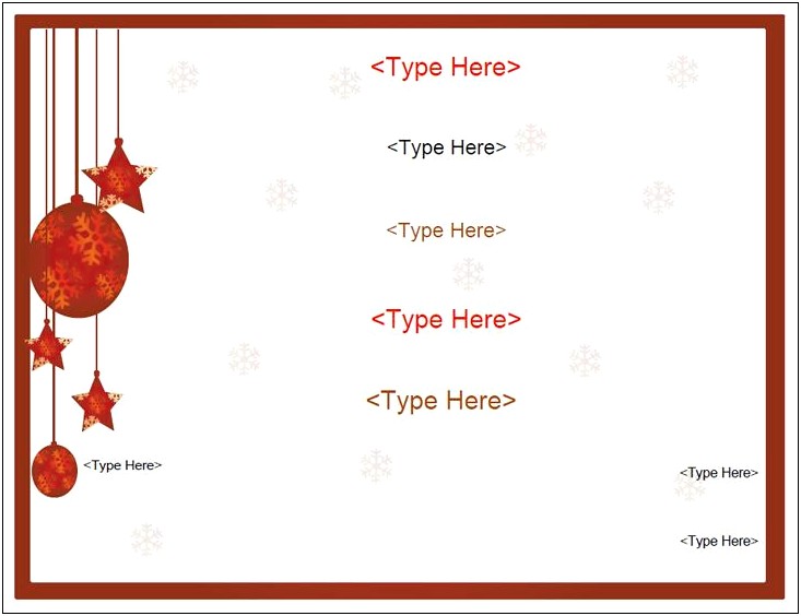 Free Gift Certificate Template Word Christmas