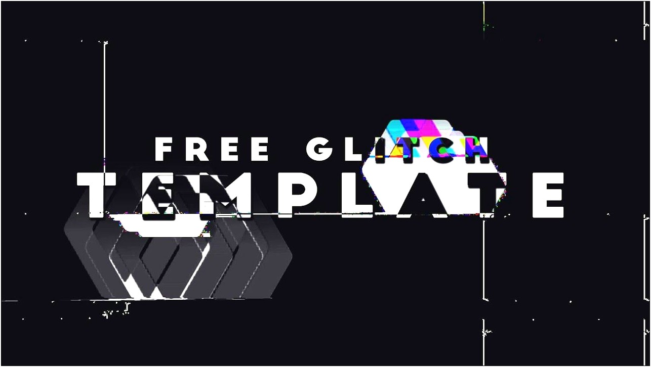Free Glitch Logo After Effects Template