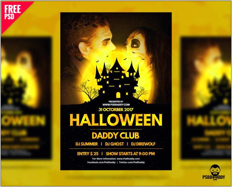 Free Halloween Party Invitation Template Download