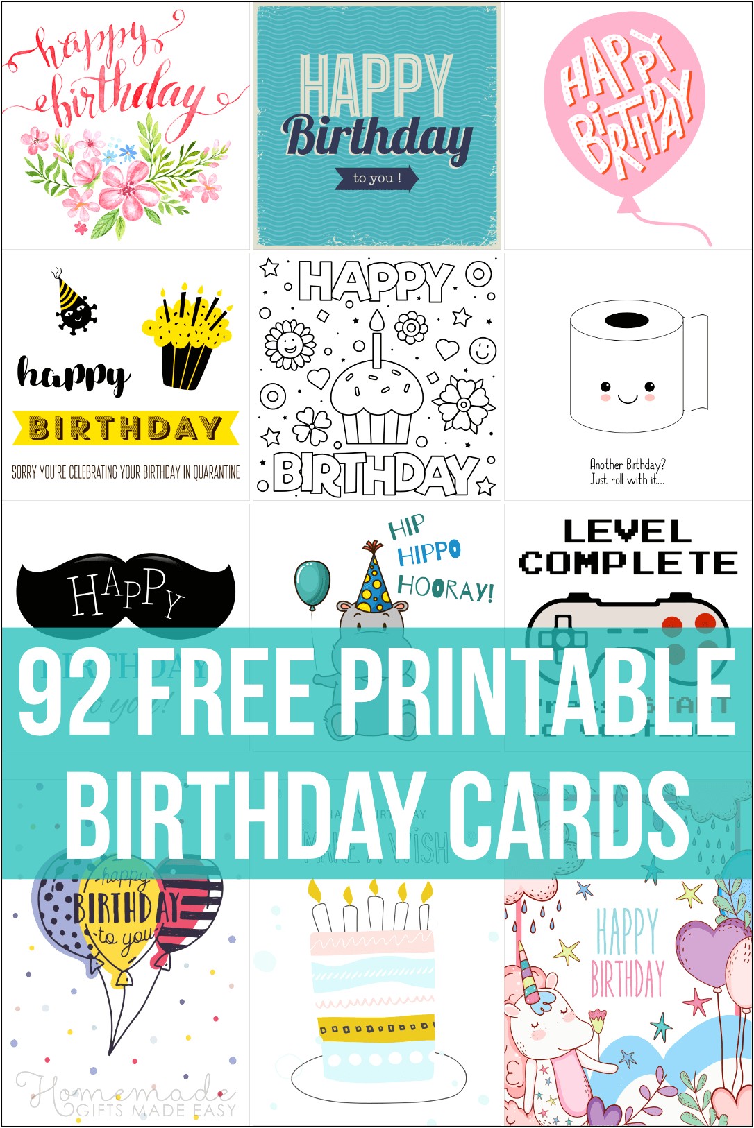 Free Happy Birthday Card Template Word
