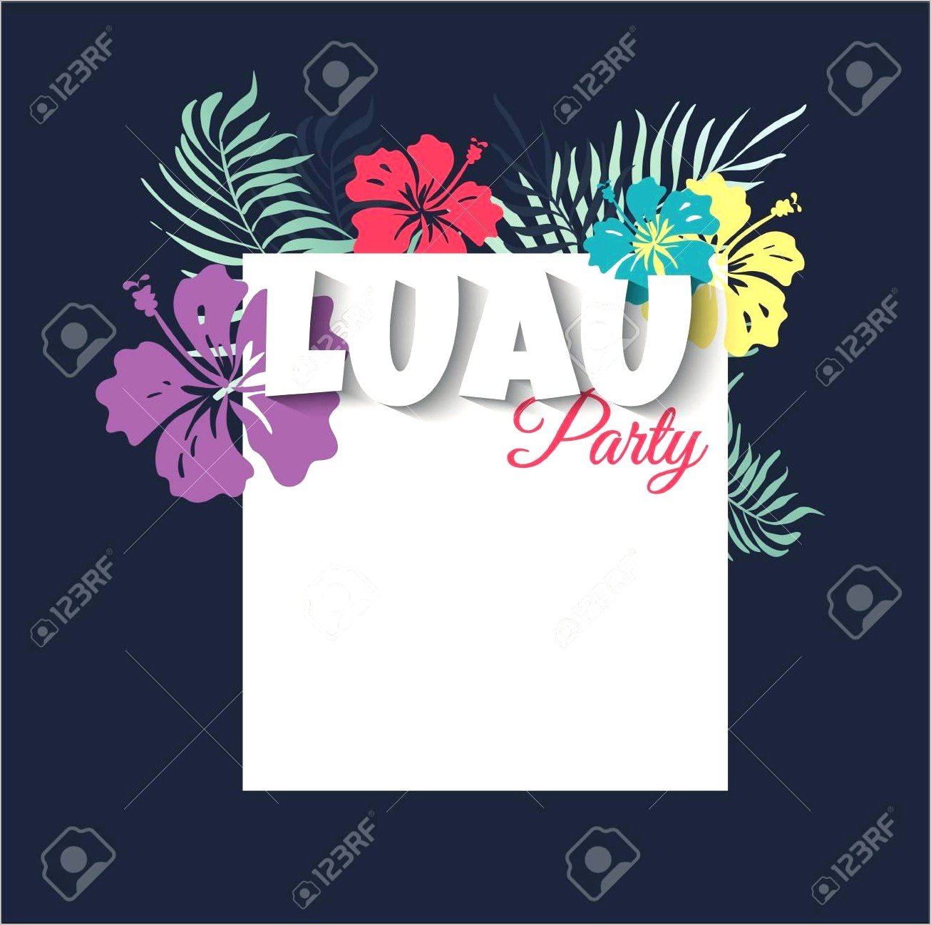 Free Hawaiian Theme Party Invitation Templates