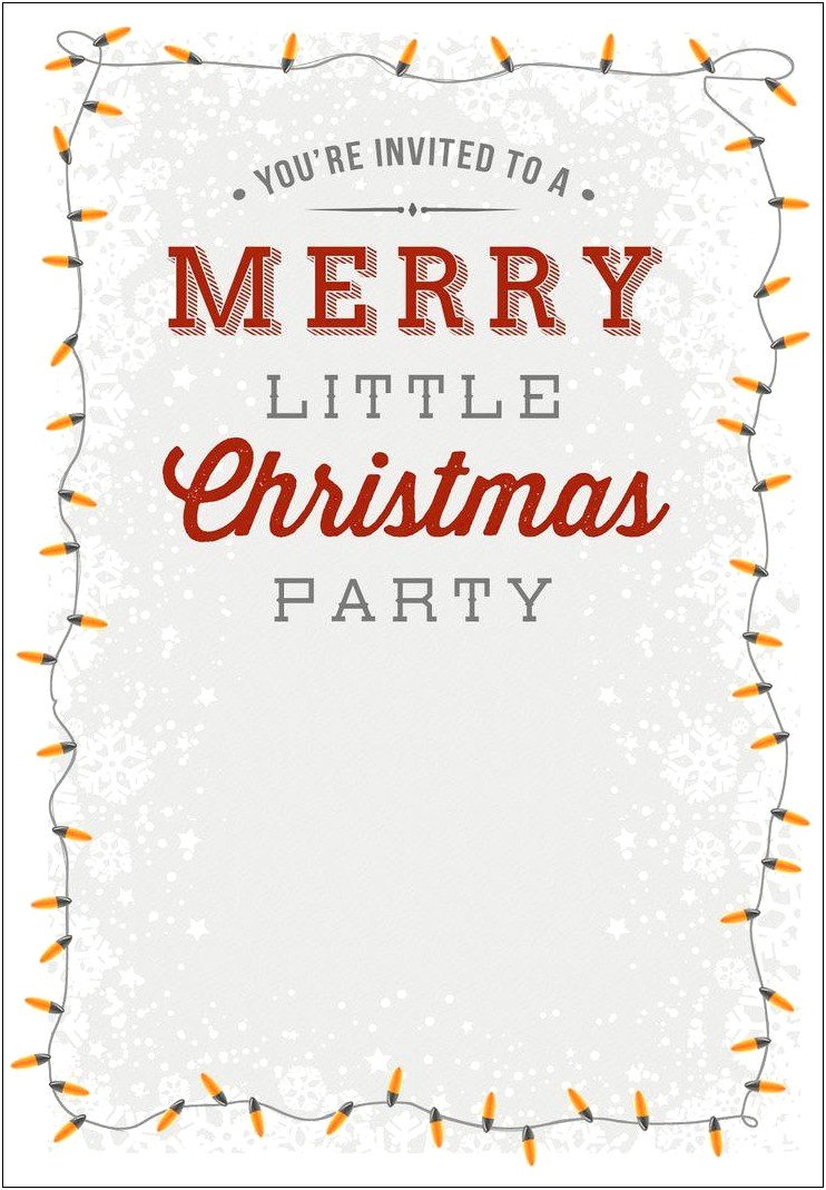 Free Holiday Party Templates For Email