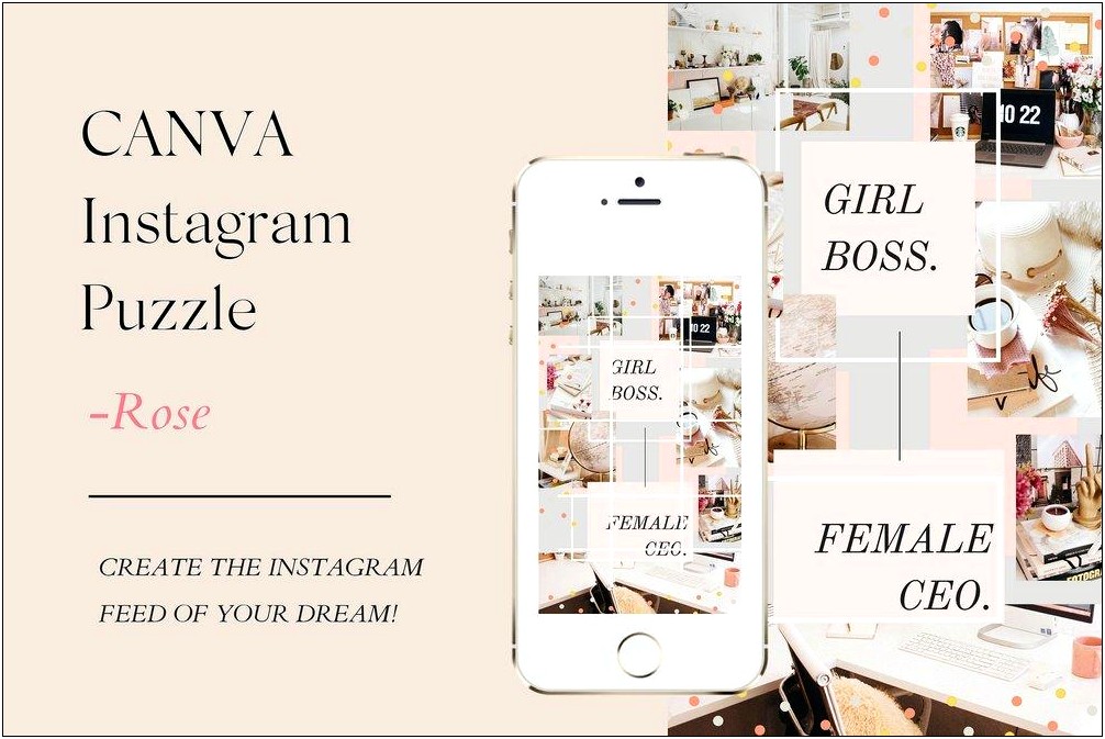 Free Instagram Puzzle Feed Template Canva