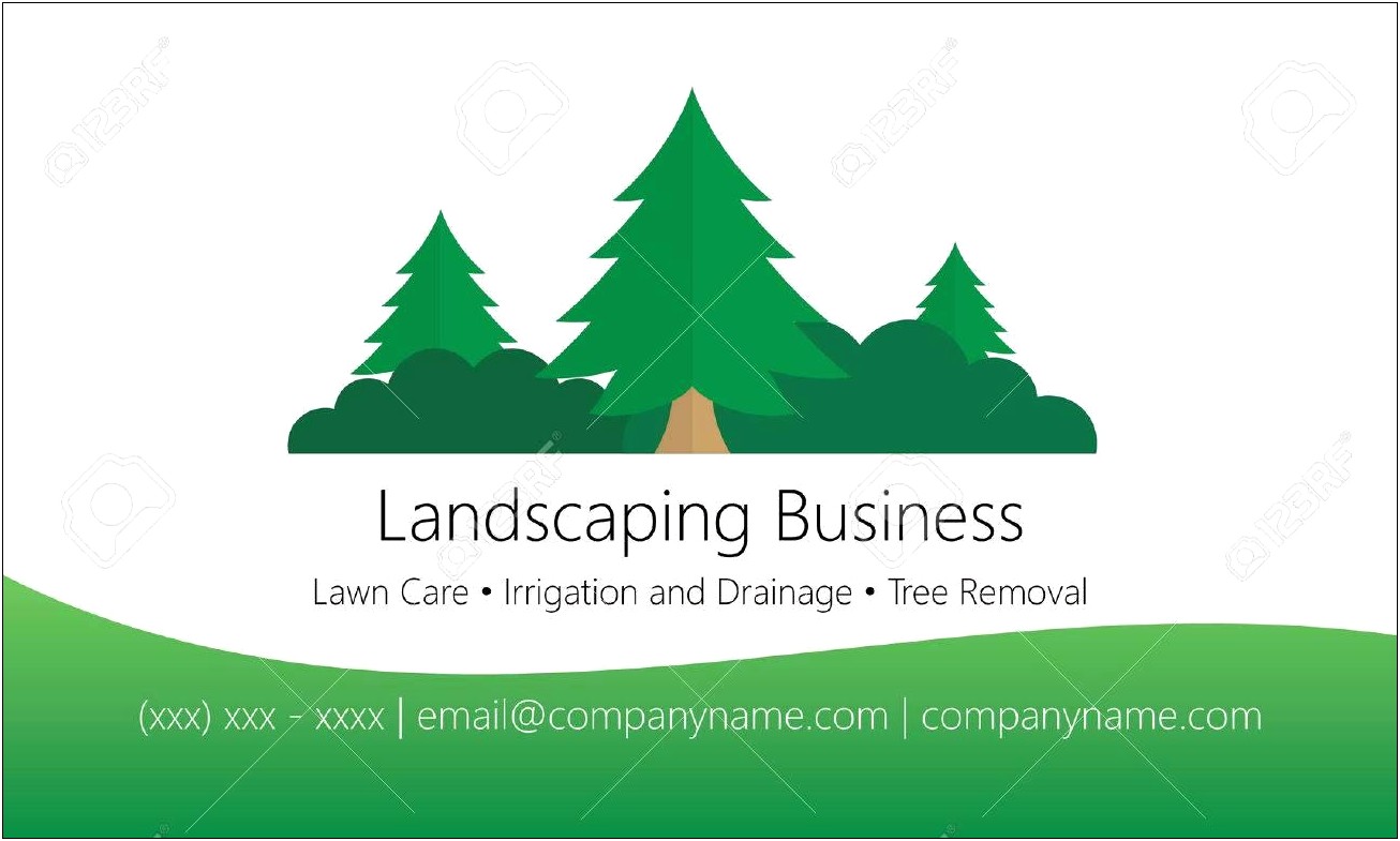 Free Lawn Mowing Business Card Templates