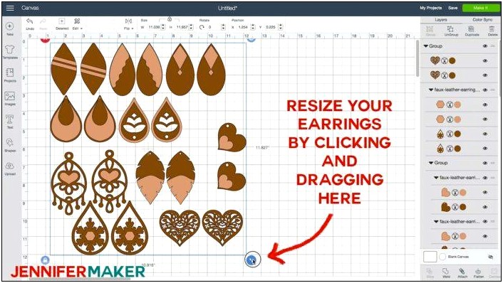 Free Leather Earring Template For Cricut