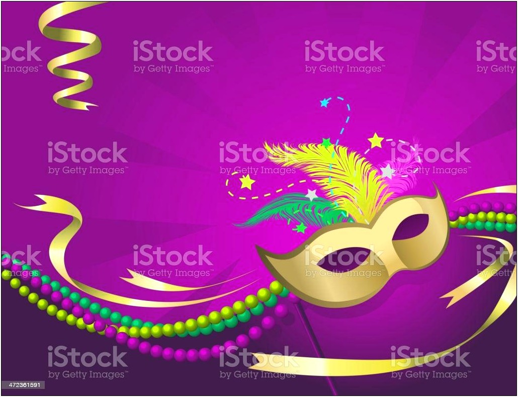 Free Mardi Gras Themed Powerpoint Template