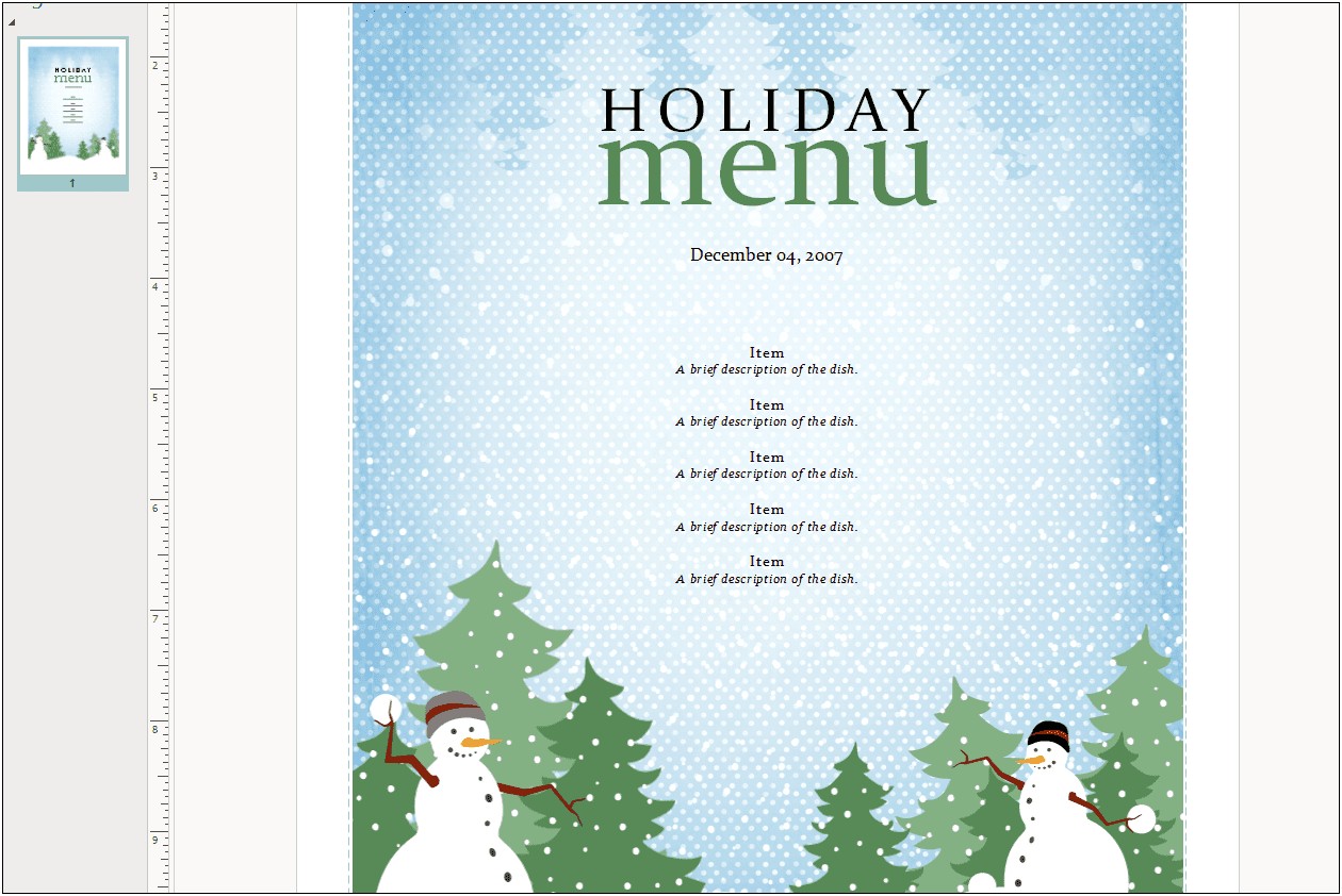 Free Microsoft Outlook Christmas Email Template