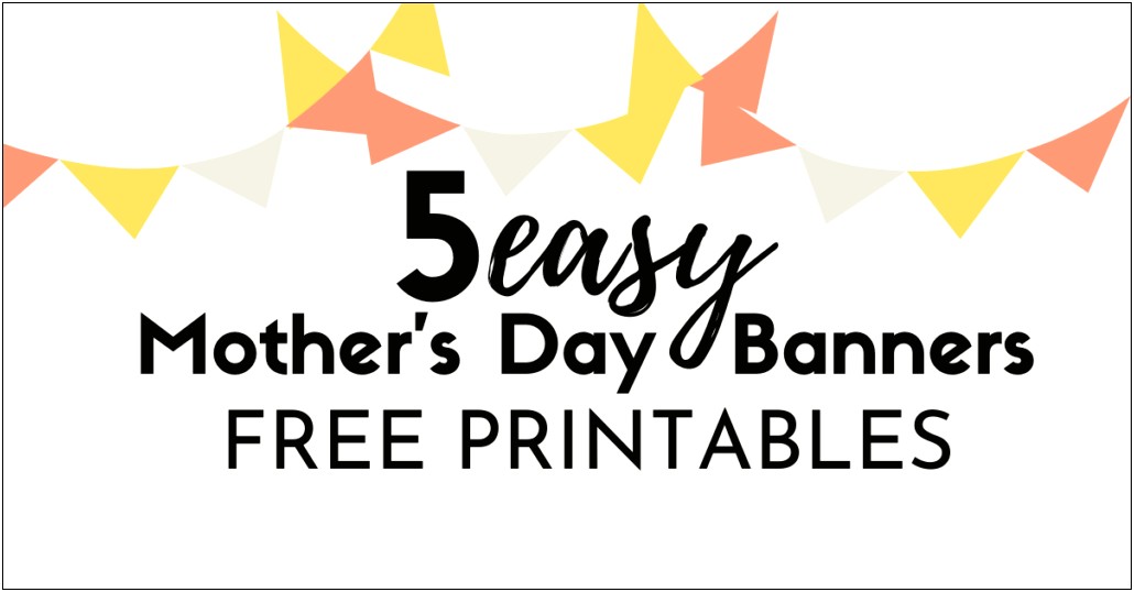 Free Mother's Day Banner Template