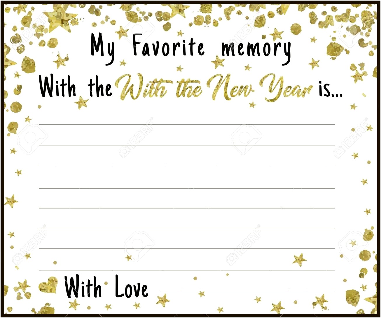 Free New Year's Stationery Templates