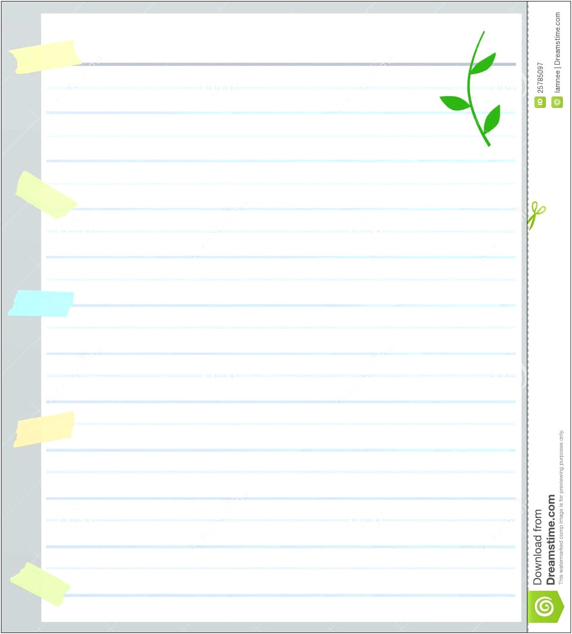 Free Notebook Paper Template Microsoft Word