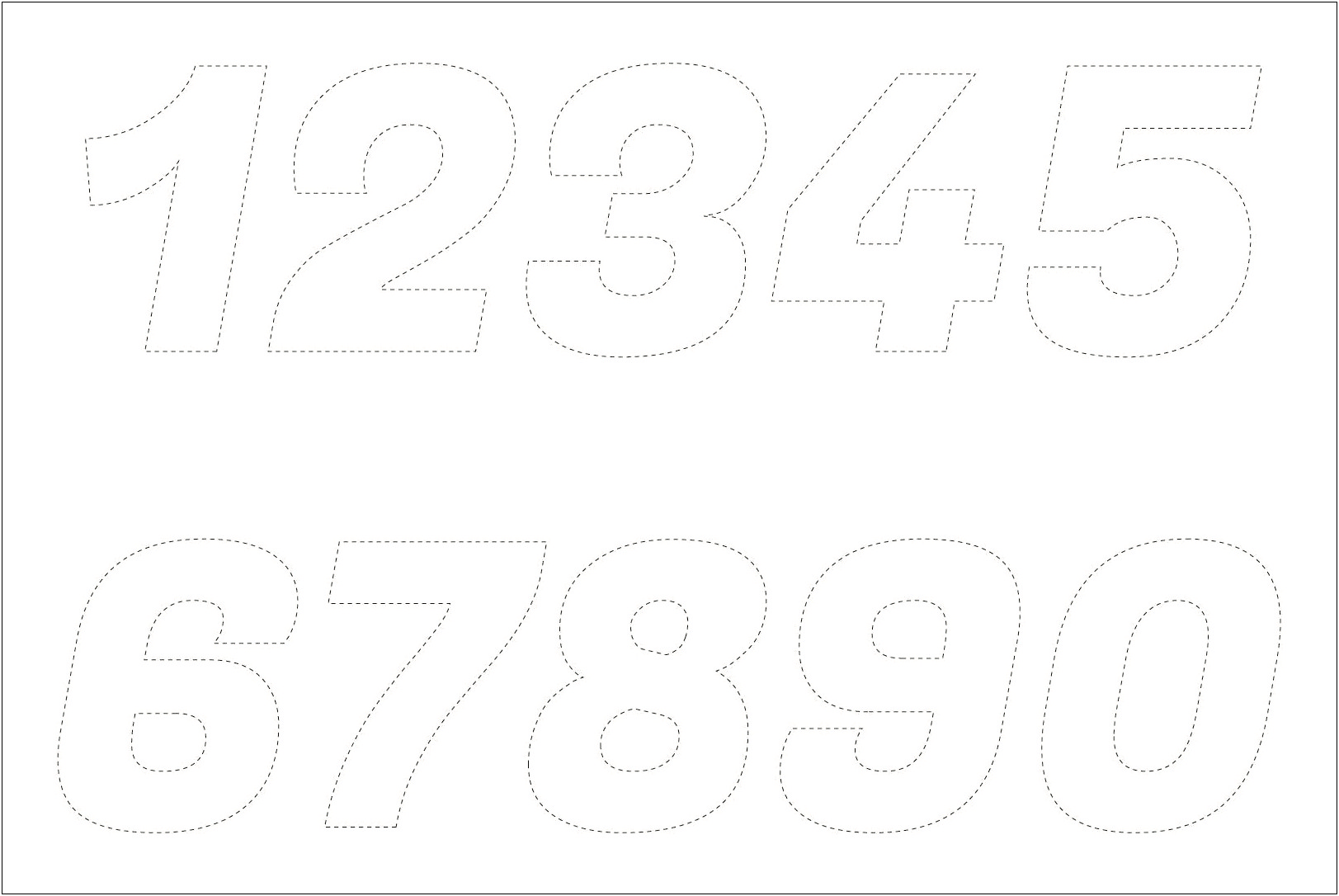 Free Number Templates To Cut Out