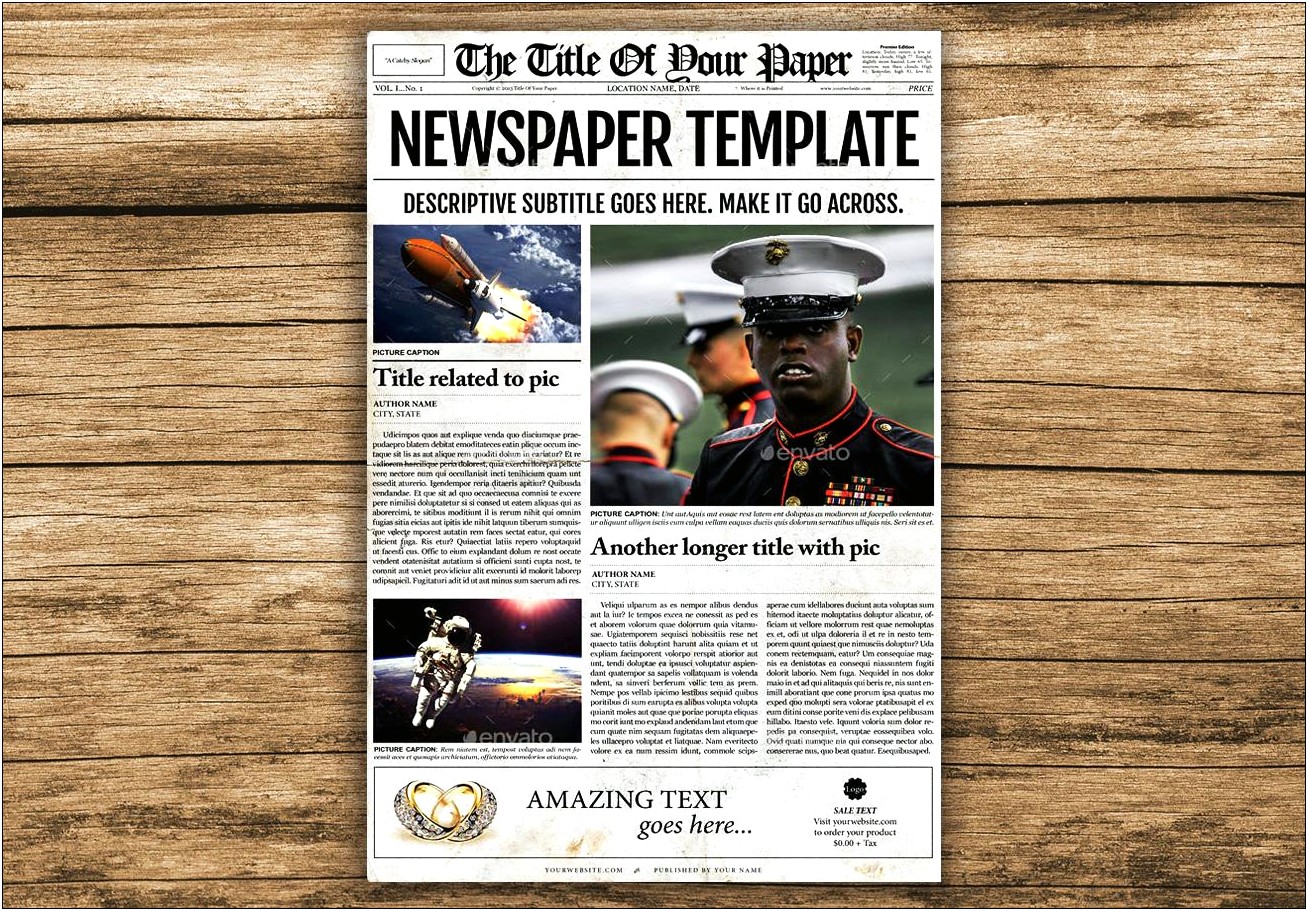 Free Old Newspaper Template Microsoft Word Resume Example Gallery