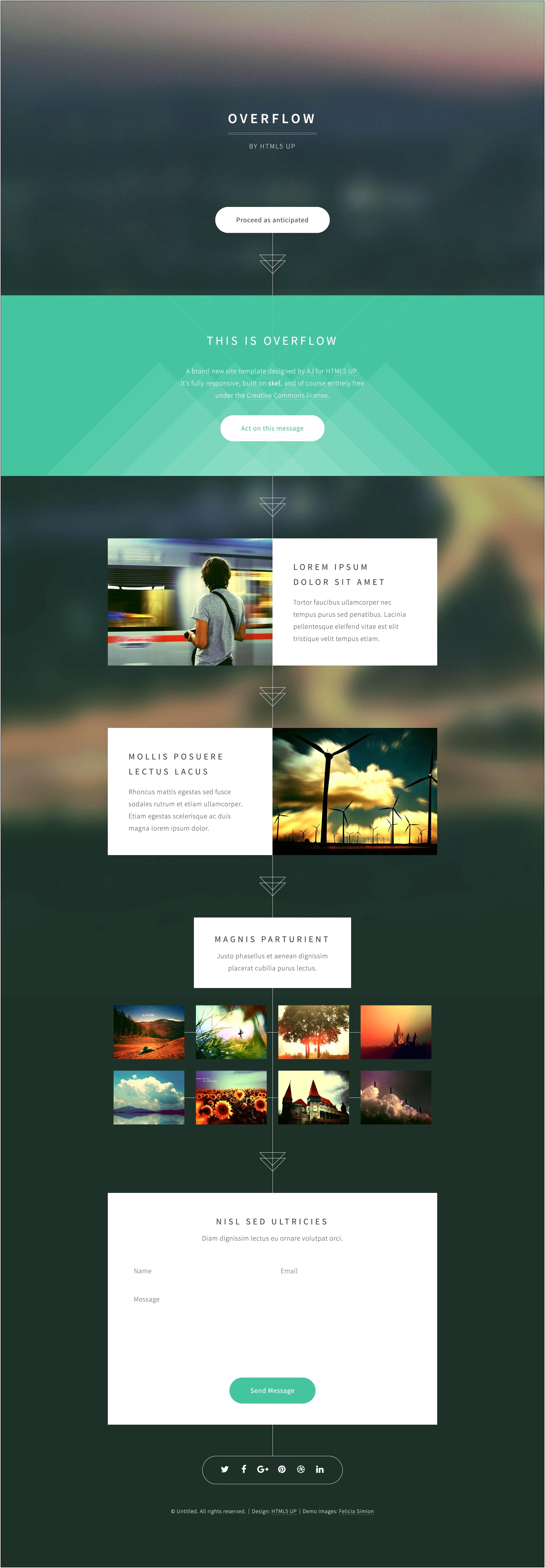 Free One Page Parallax Html Template