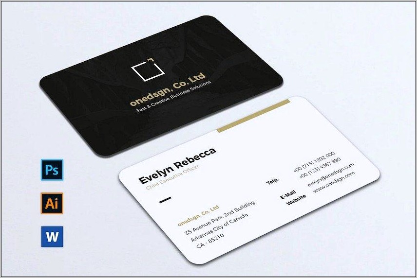 Free Open Office Business Card Template