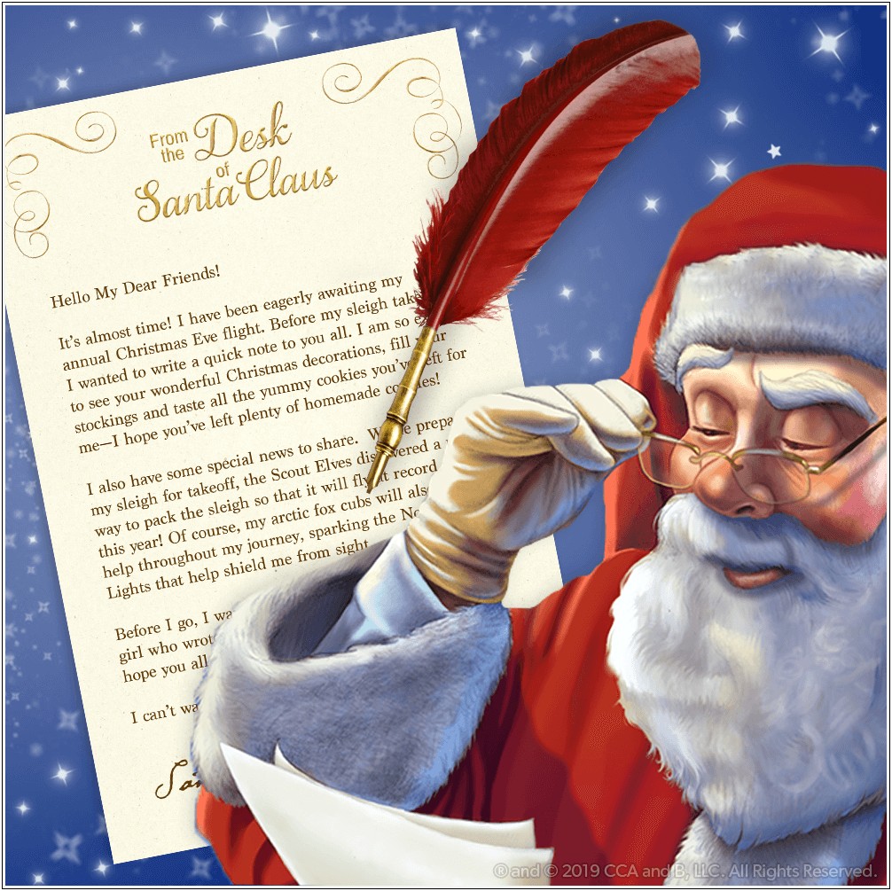 Free Personalized Letter From Santa Template
