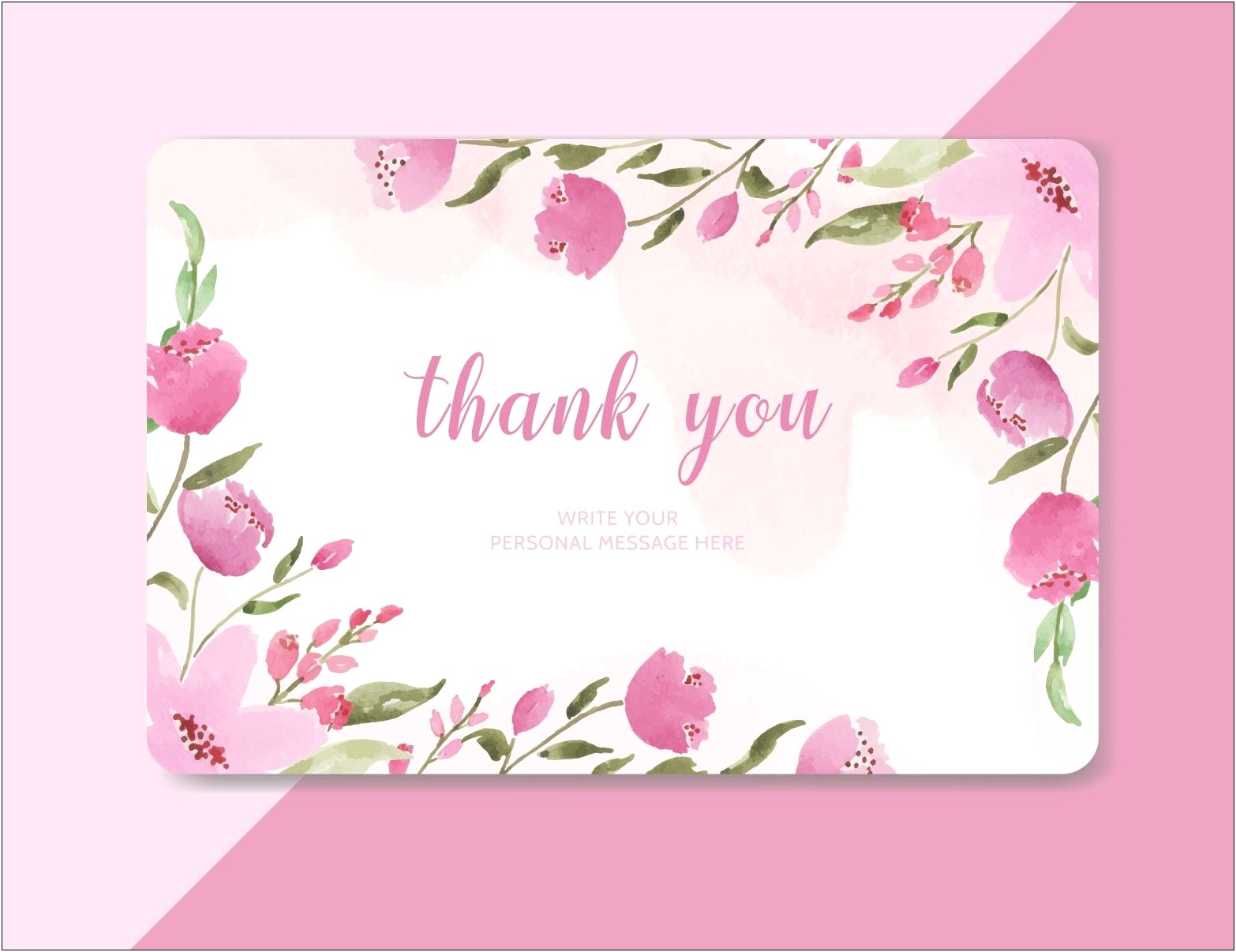 Free Photoshop Thank You Card Template