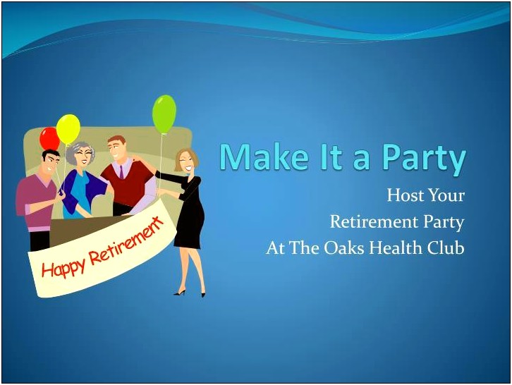 Free Powerpoint Templates For Retirement Party