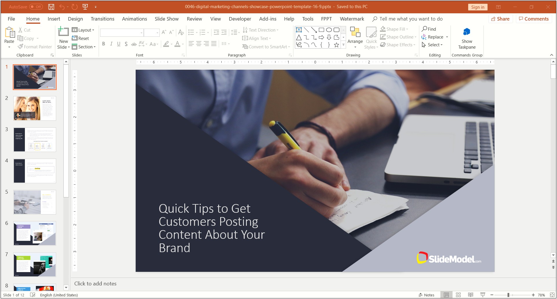 Free Ppt Templates For Marketing Presentation