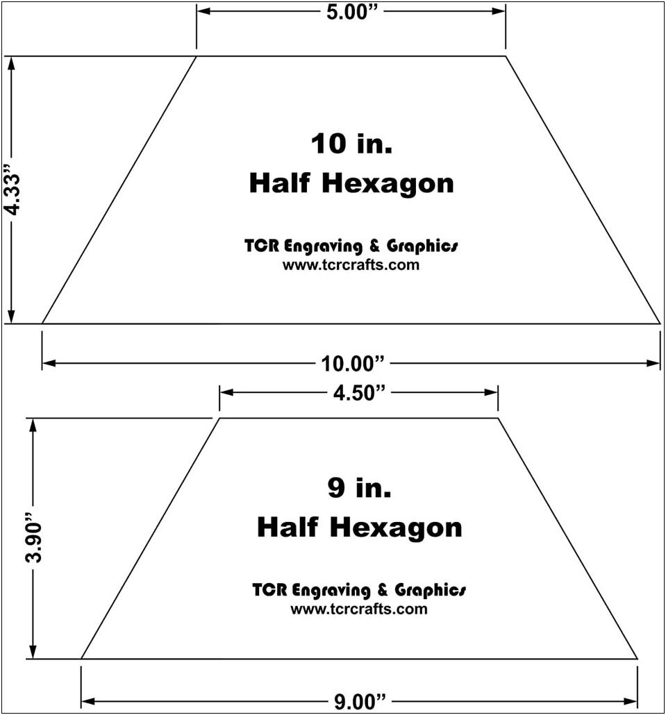 Free Printable 2 Inch Hexagon Template