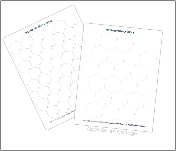 Free Printable 5 Inch Hexagon Template