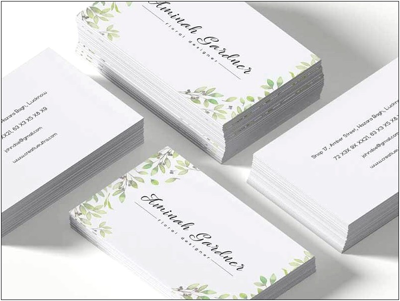 Free Printable Blank Business Card Template