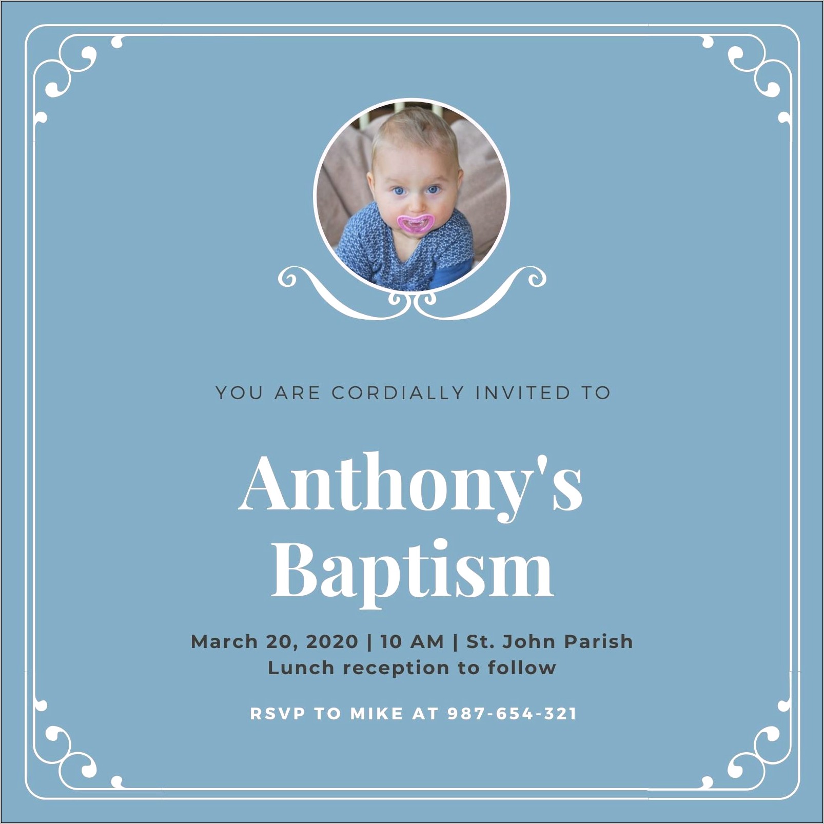 Free Printable Christening Invitation Card Templates