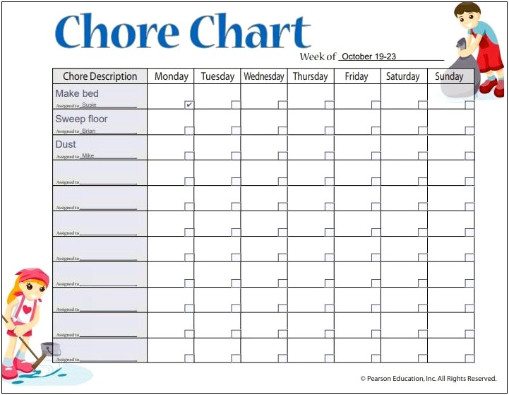 Free Printable Daily Behavior Chart Template